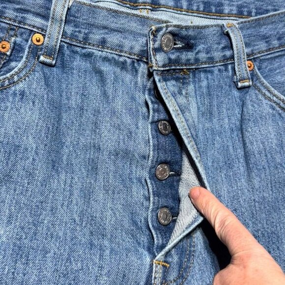 Levi's 501 Straight Cut Jeans Blue Size 36 x 29 - Picture 12 of 12